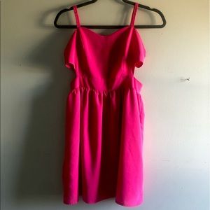 🔥Hot pink cut out dress🔥